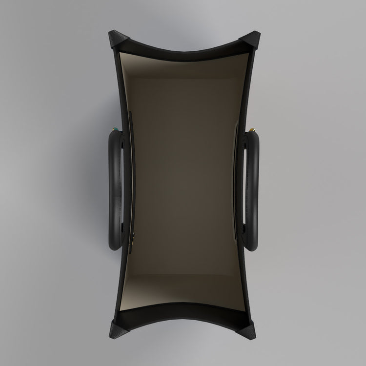 RADIO ACTIVE LEATHER SHOPPER BAG