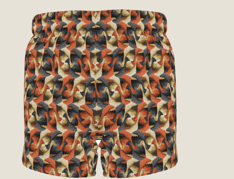 GUSSI printed boxer shorts, detail
