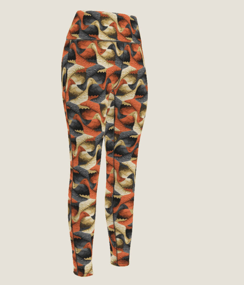 GUSSI printed sports leggings, side