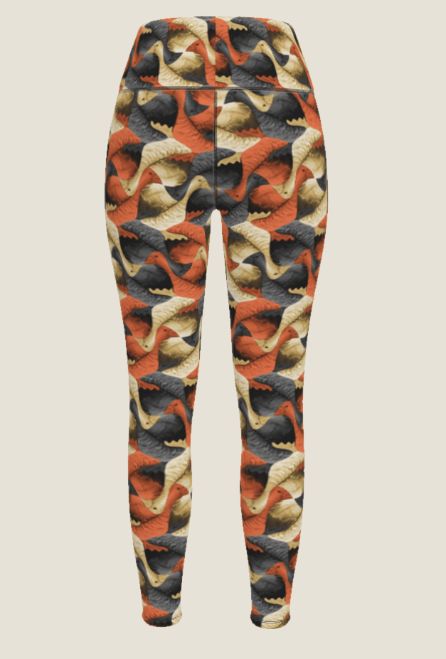 GUSSI printed sports leggings, back