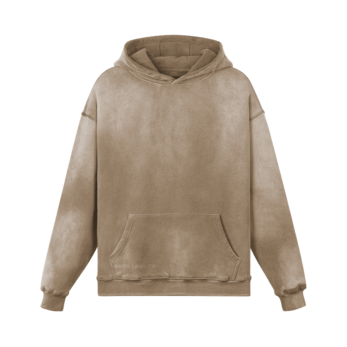 GUSSI When I’m Low heavyweight hoodie in khaki