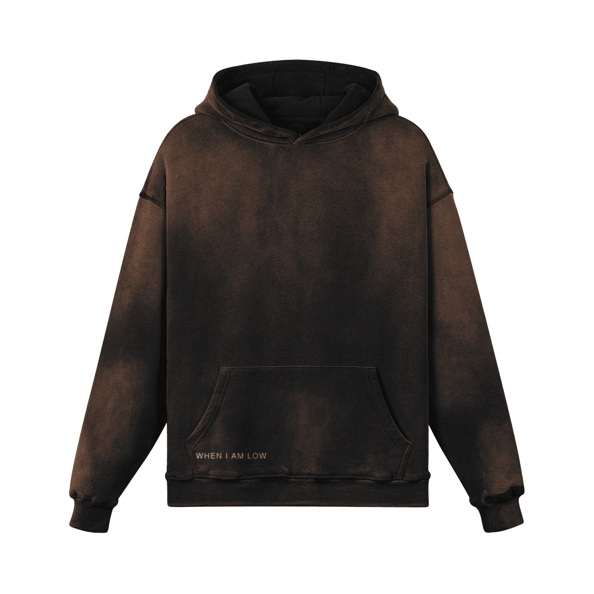 GUSSI When I’m Low heavyweight hoodie in dark gray