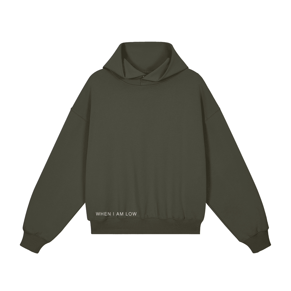 GUSSI When I’m Low hoodie in charcoal gray
