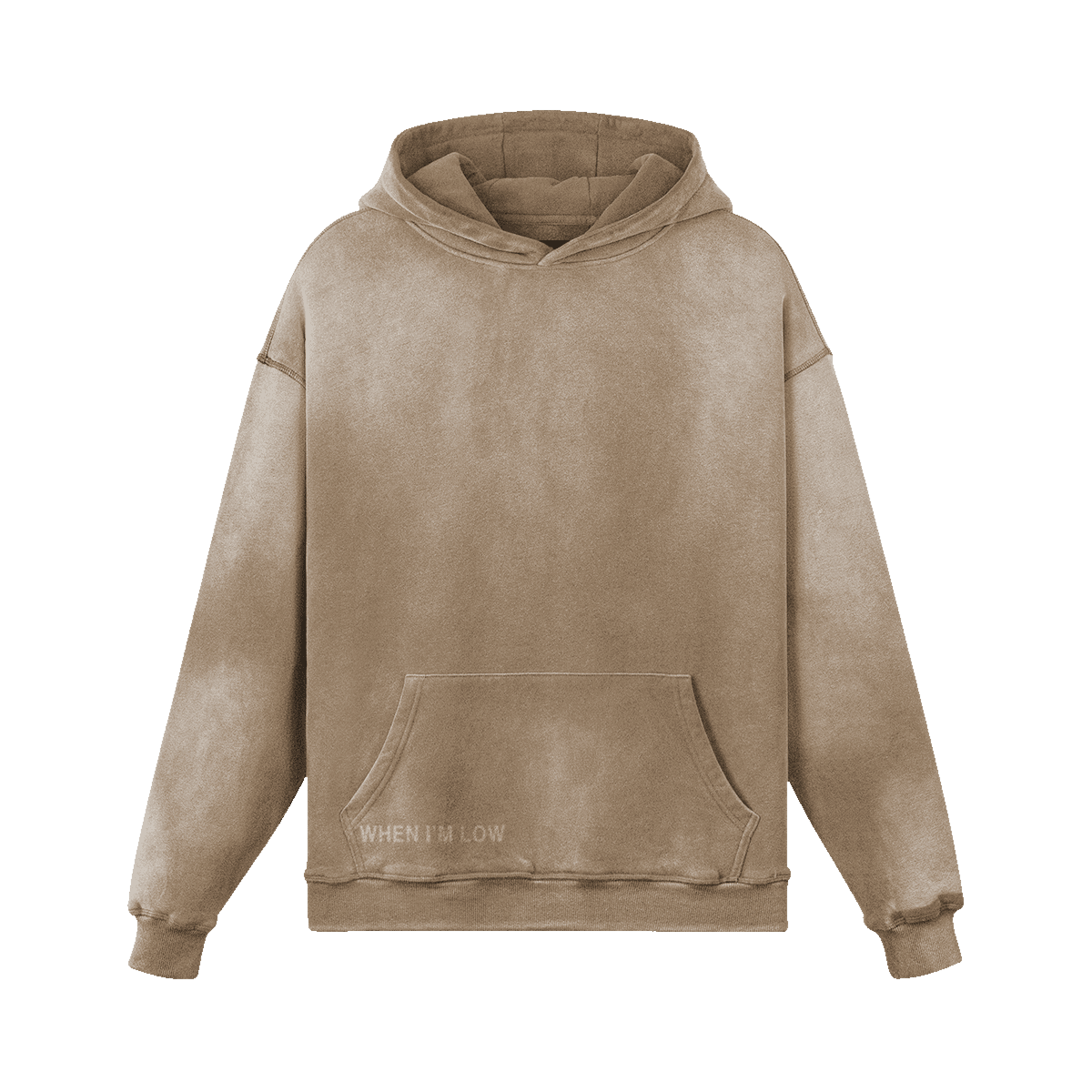 GUSSI When I’m Low heavyweight hoodie in sand
